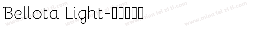 Bellota Light字体转换